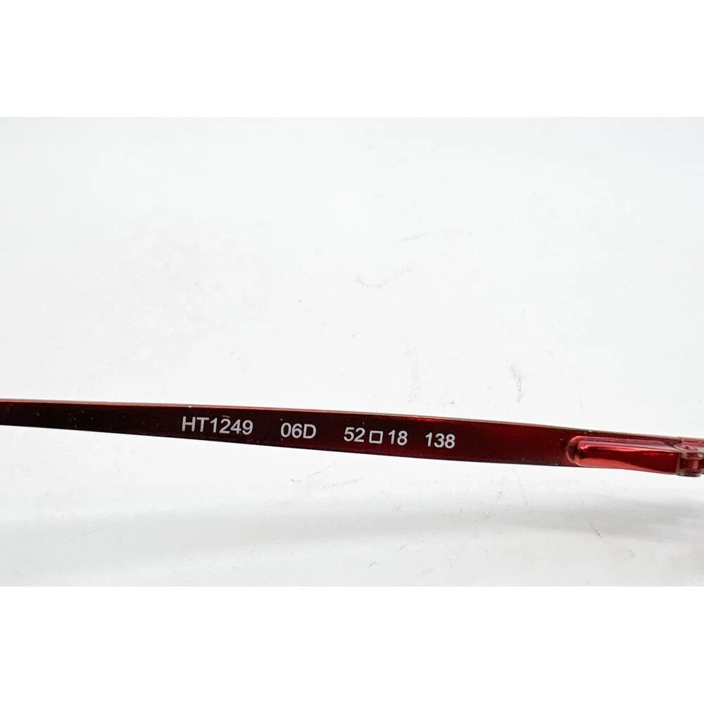 Hang Ten Eyeglasses Womens Red Rimless HT1249 06D 52-18-138